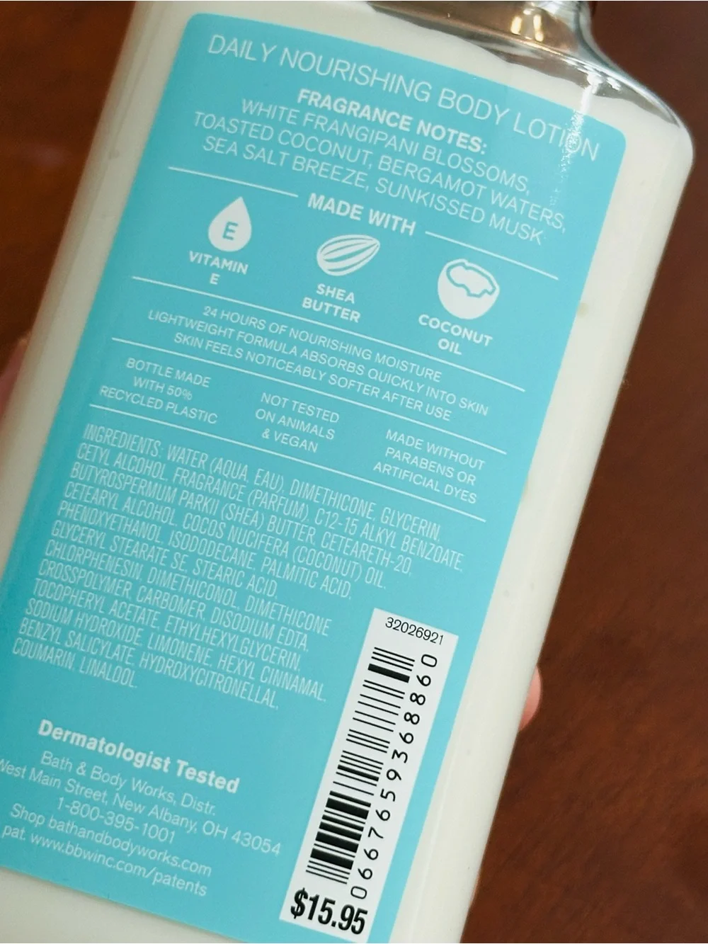 Bath & Body Works ‘At The Beach’ Daily Nourishing Body Lotion 8 Fl Oz
